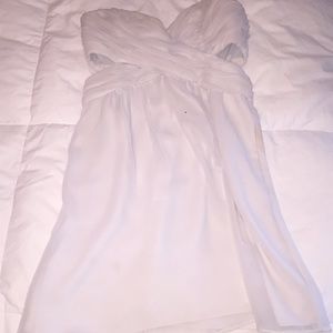 Stunning Cream BCBGeneration Strapless Dress